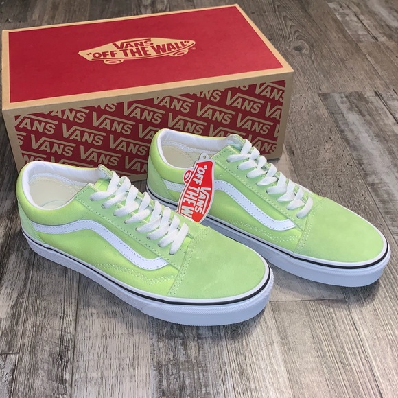 Vans Shoes - Vans old skool sharp green white shoes sneakers